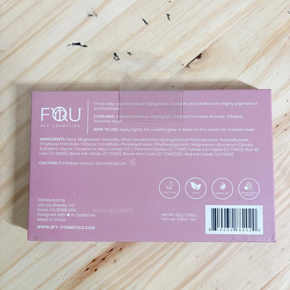 For You BYF Cosmetics Baked Terracotta Palette Shimmer Blush Bronzer Highlighter - Picture 2 of 4